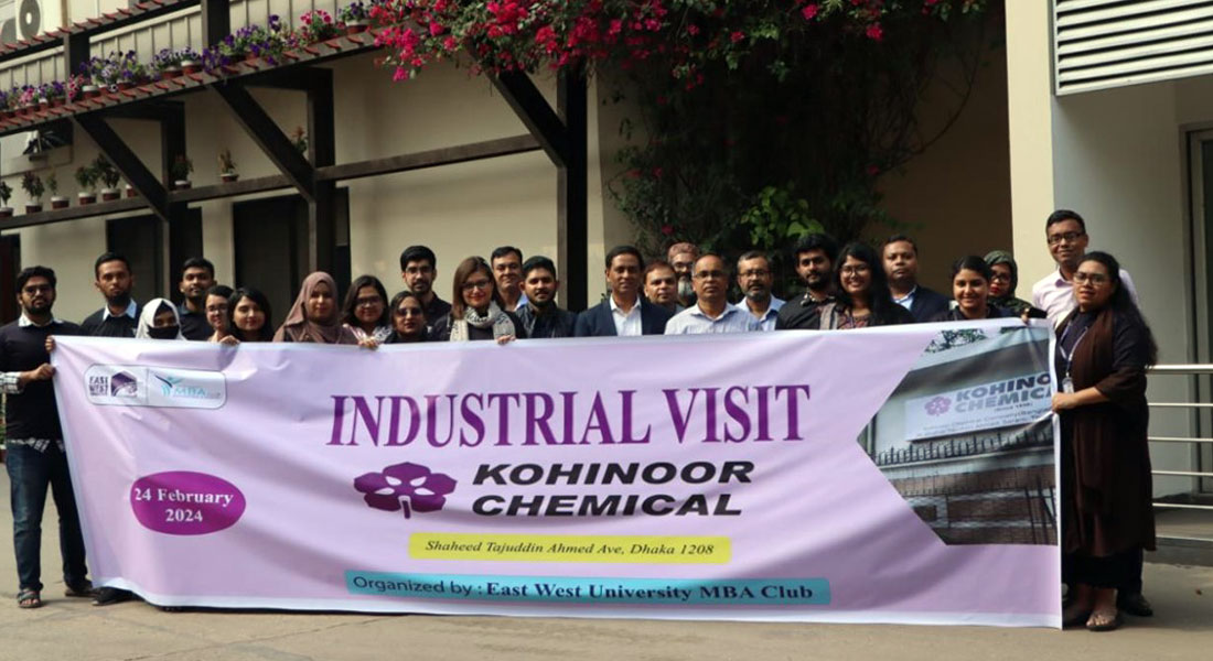 EWU MBA club visits Kohinoor Chemical Company (Ban