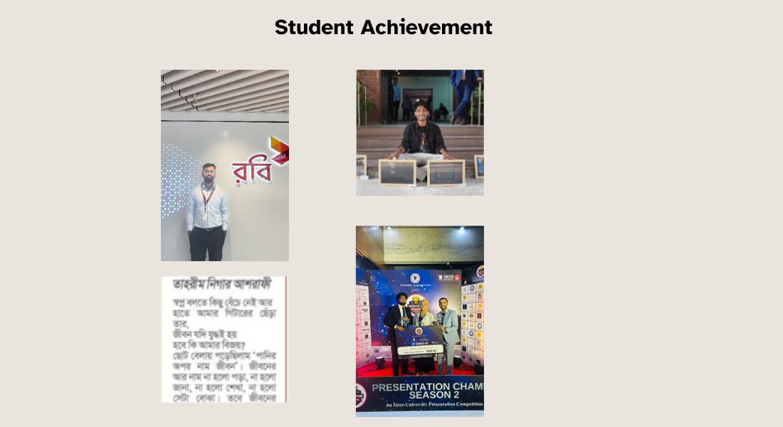 Various Achievements by Students