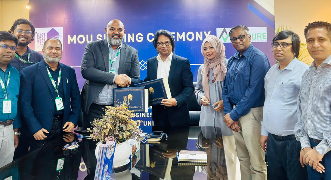 East West University Signs MoU with Akij Venture G
